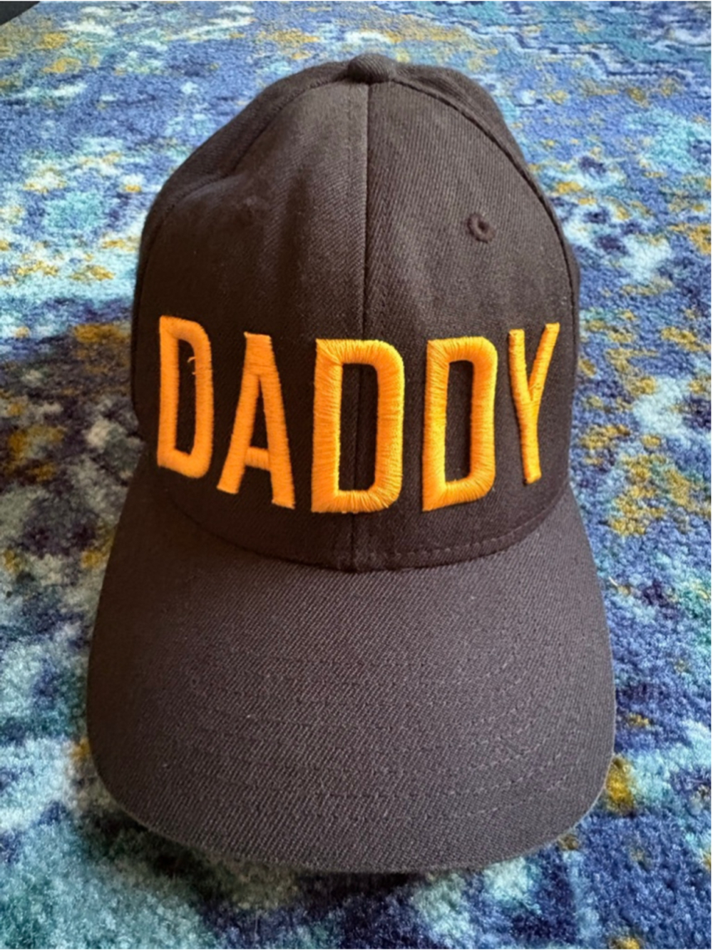 Daddy Daddy's Dogs Black Yellow Snapback Hat